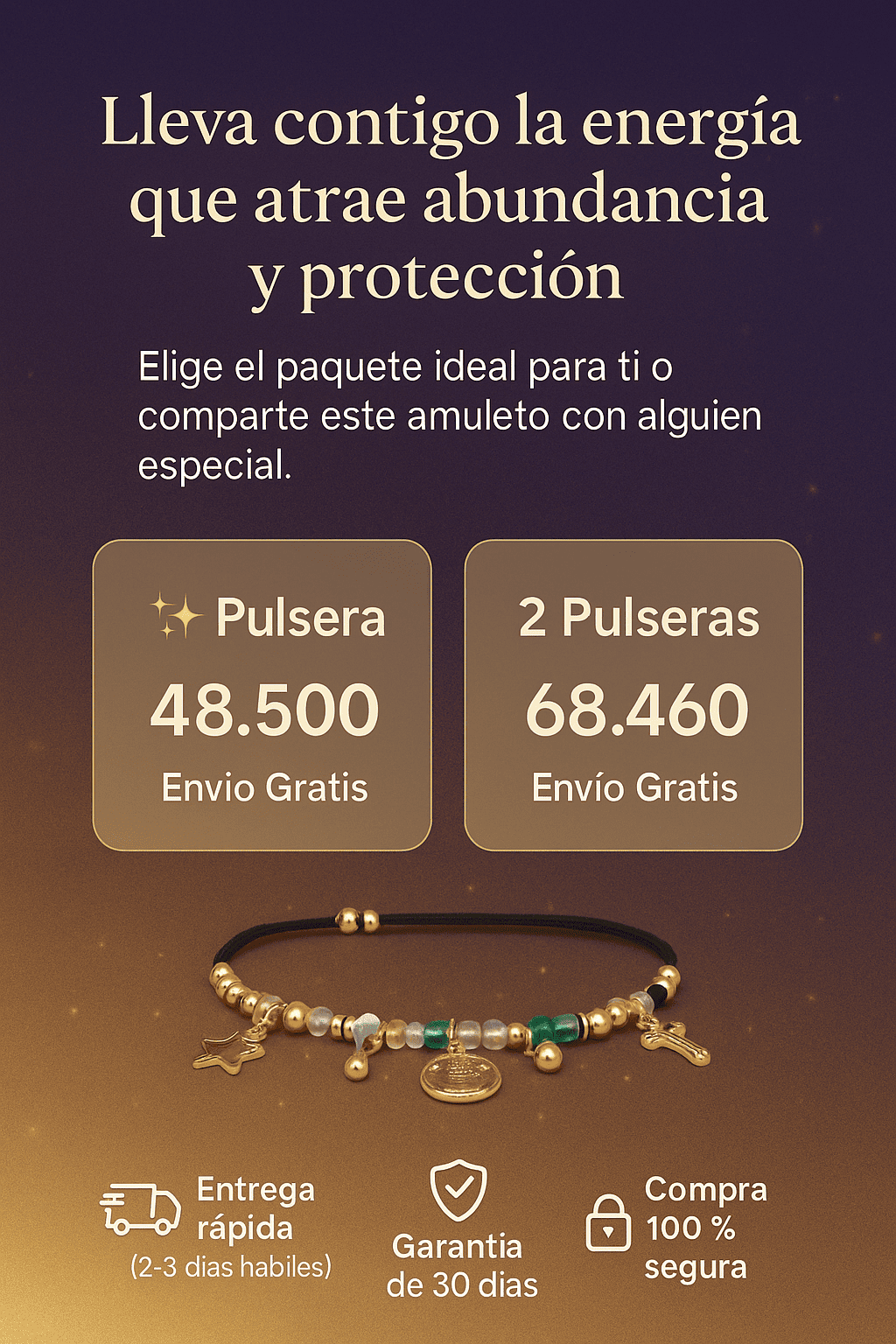 PULSERA DE AMULETOS Y DESEOS