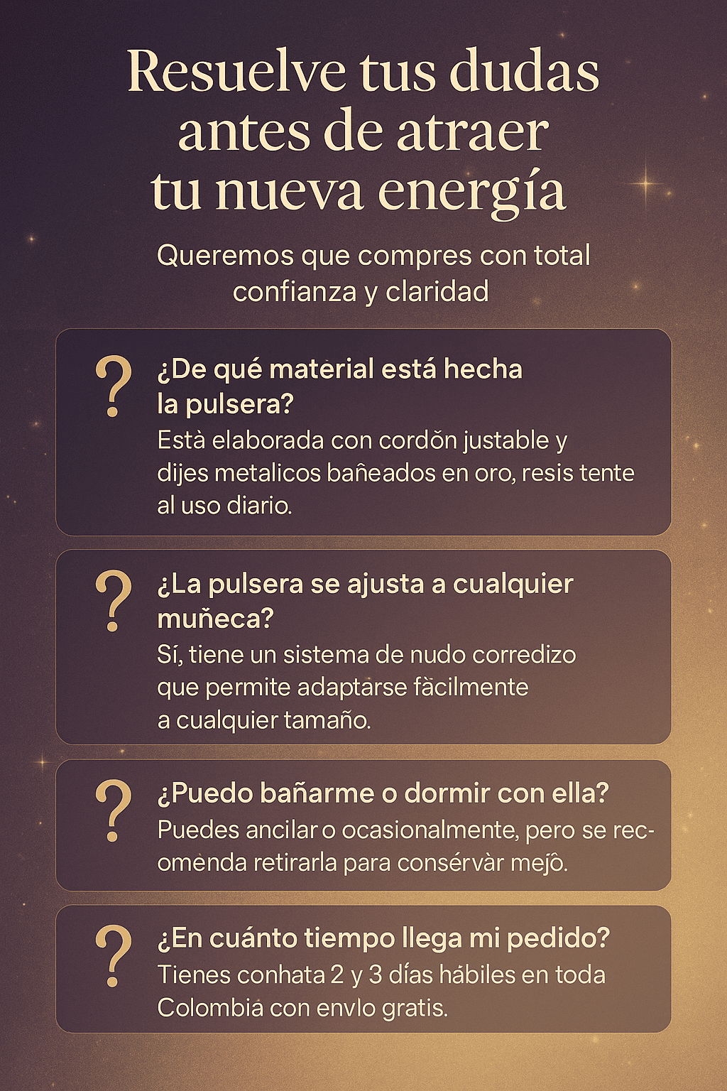 PULSERA DE AMULETOS Y DESEOS