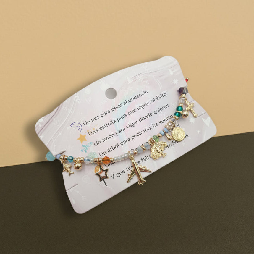 PULSERA DE AMULETOS Y DESEOS