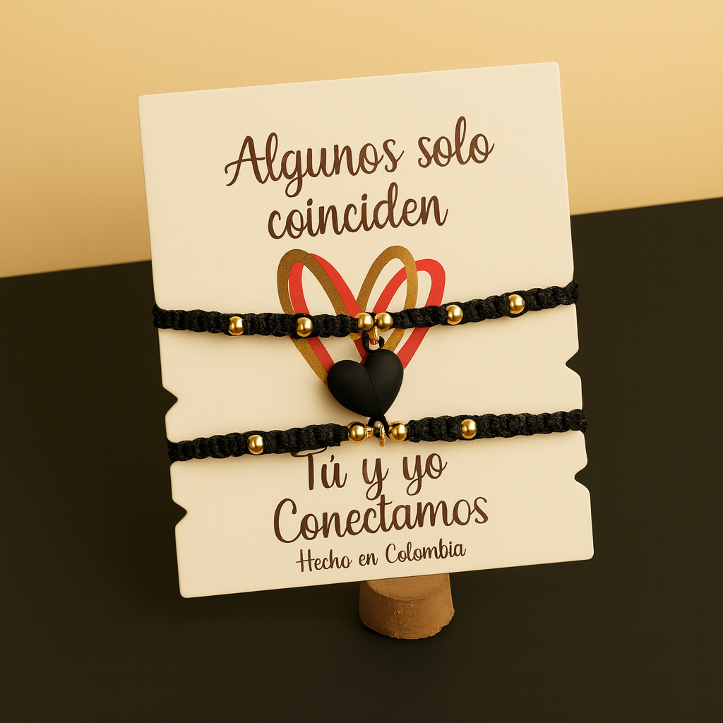 PULSERAS CORAZÓN IMANTADO (PAR)