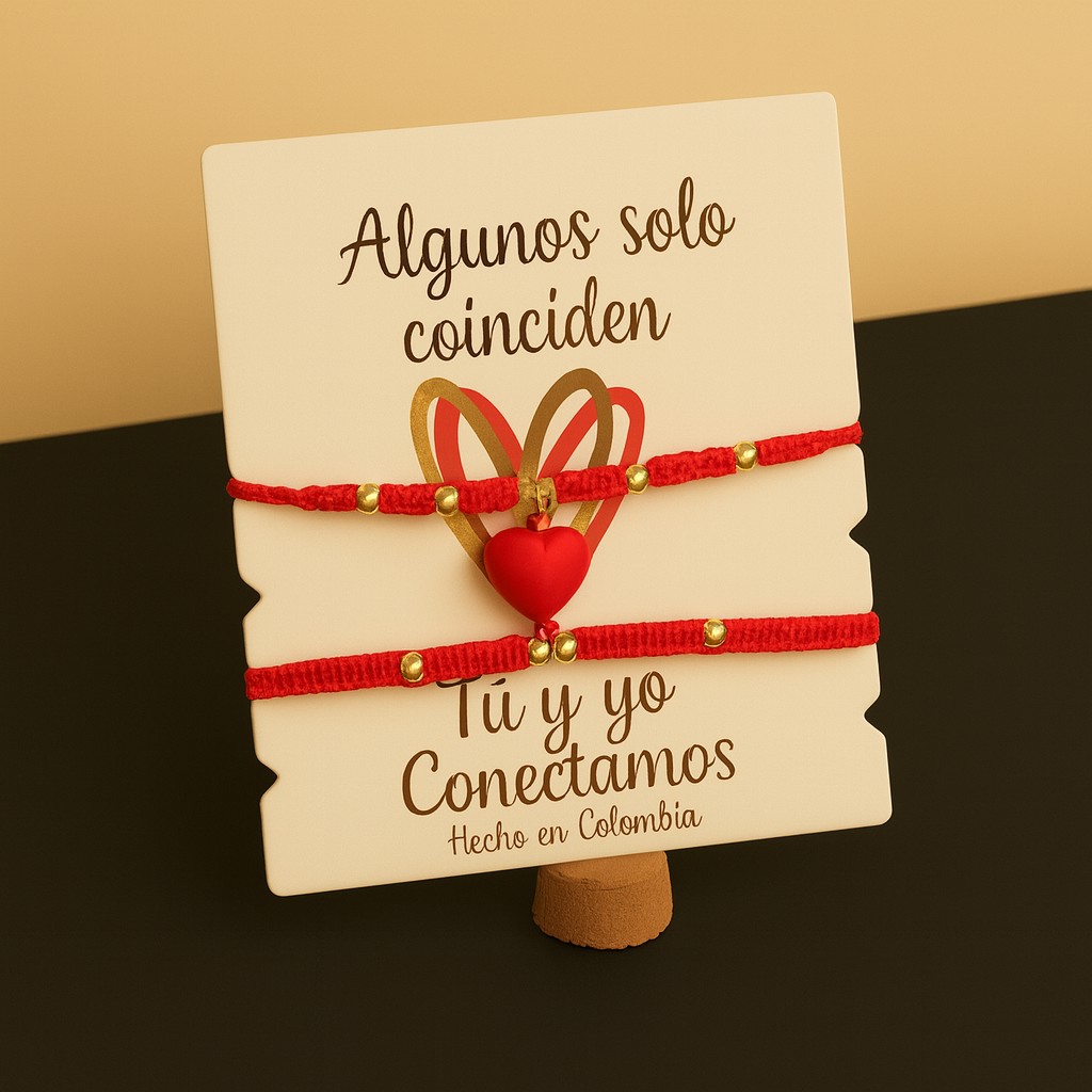 PULSERAS CORAZÓN IMANTADO (PAR)